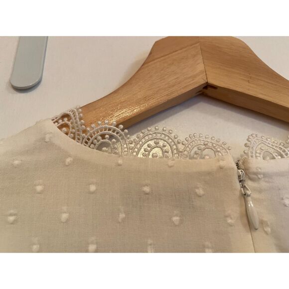 NWT Monique Lhuillier Swiss Dot Midi Dress - Picture 12 of 16